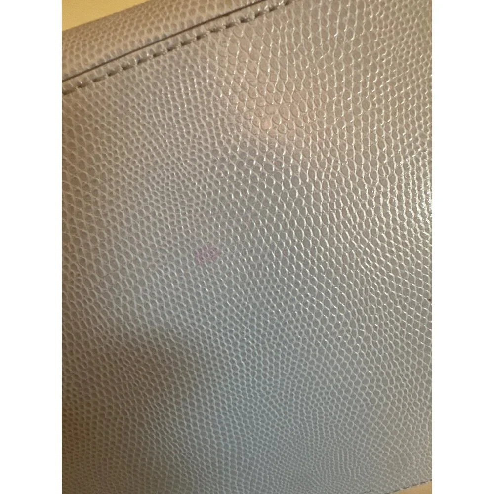 Henri Bendel New York Light Blue Leather Handbag Cross Body Strap